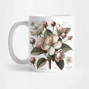 Vintage Apple Blossom Botanical Mug